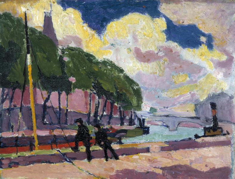 On The Banks Of The Seine 1968 | Oil Painting Reproduction