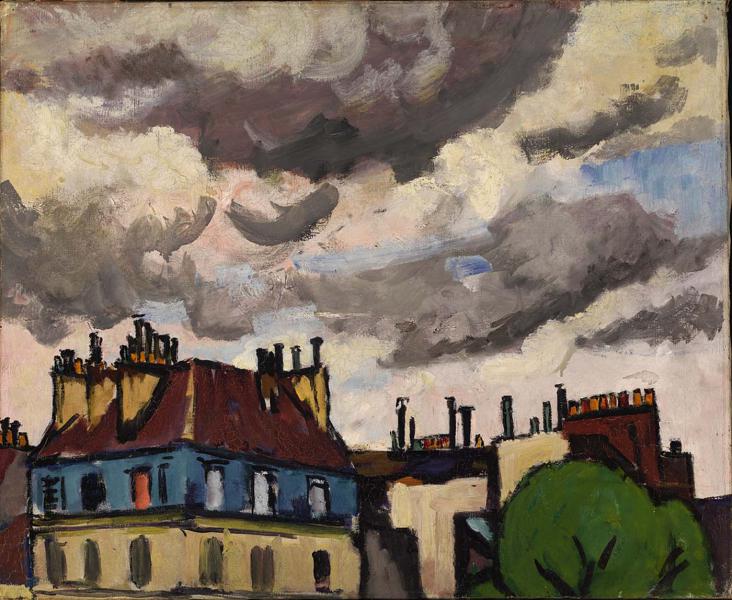 Rooftops And Clouds Paris by Henry Lyman Sayen | Oil Painting Reproduction