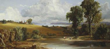 Summer Afternoon on the Hudson 1852 By Jasper Francis Cropsey