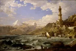 The Coast of Genoa 1854 By Jasper Francis Cropsey