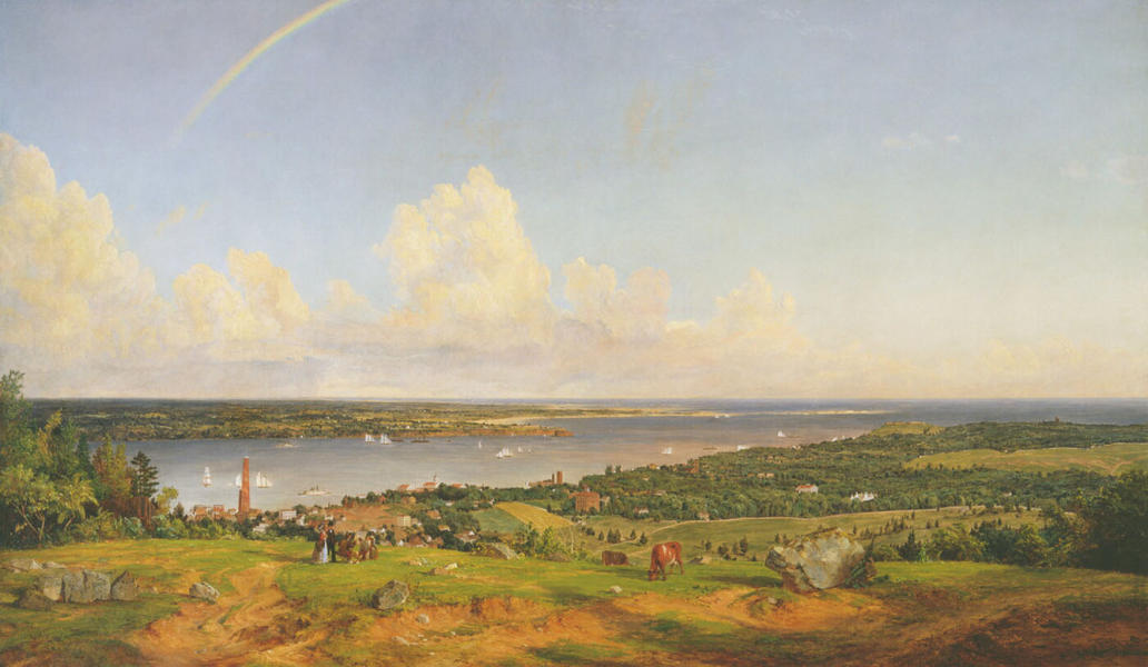 The Narrows from Staten Island 1868 | Oil Painting Reproduction
