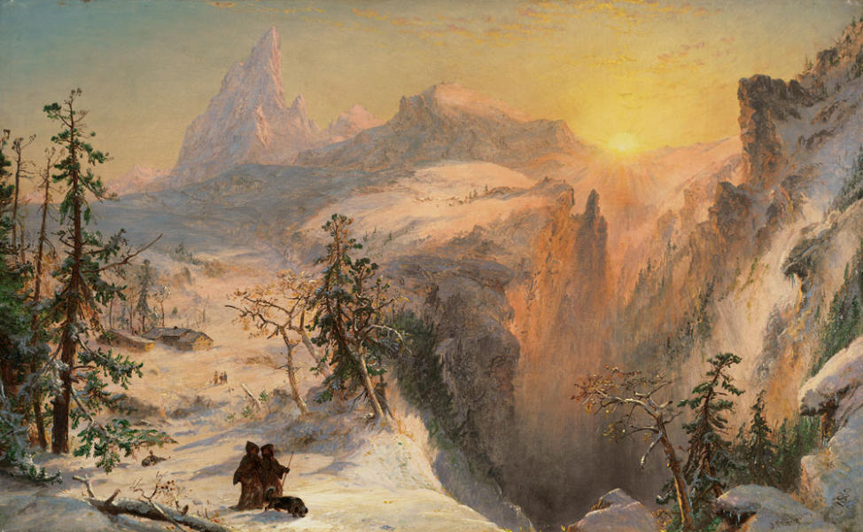 Winter 1860 by Jasper Francis Cropsey | Oil Painting Reproduction