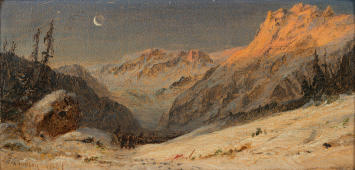 Winter in Switzerland 1861 By Jasper Francis Cropsey