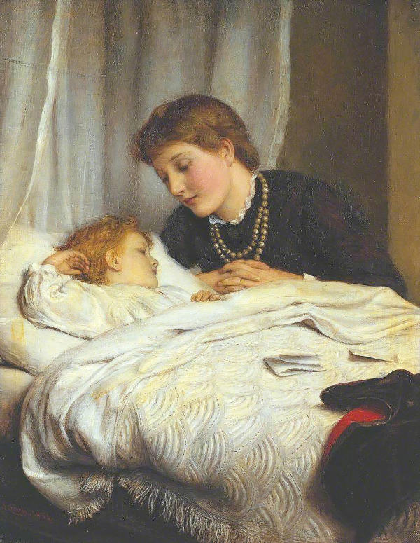 Mother's Darling 1884 by Joseph Clark | Oil Painting Reproduction