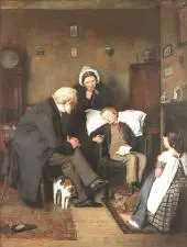 The Sick Boy c1857 By Joseph Clark