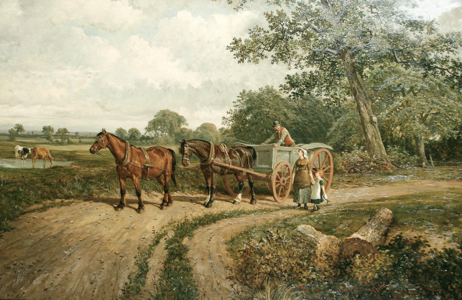 The Wayside Discussion by Joseph Clark | Oil Painting Reproduction