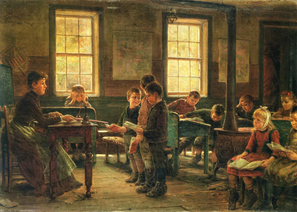 A Country School by Edward Lamson Henry | Oil Painting Reproduction