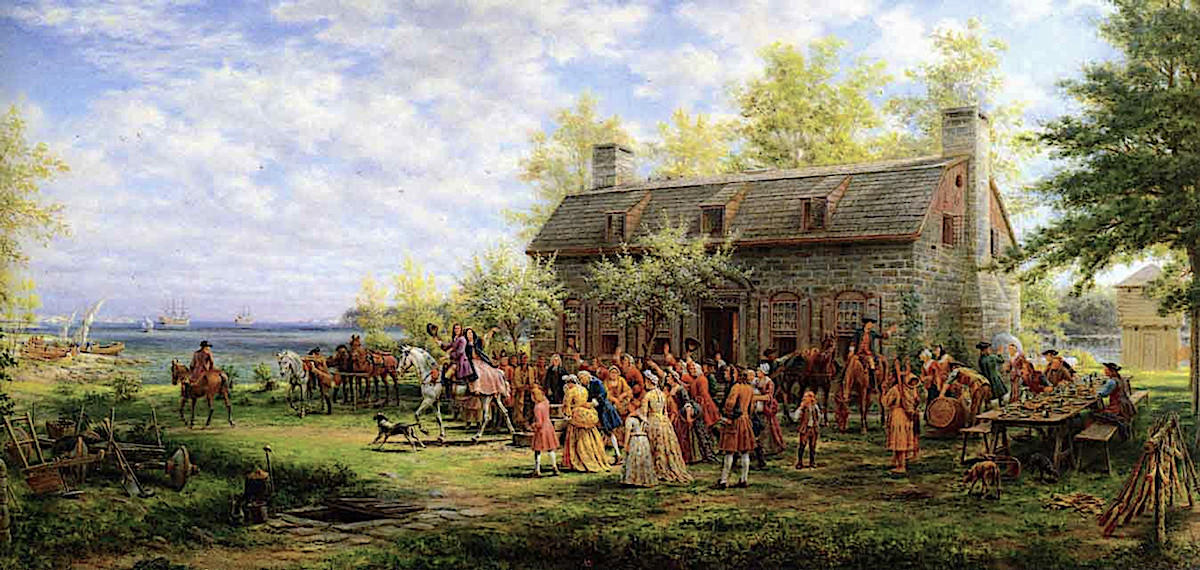 Colonial Wedding by Edward Lamson Henry | Oil Painting Reproduction