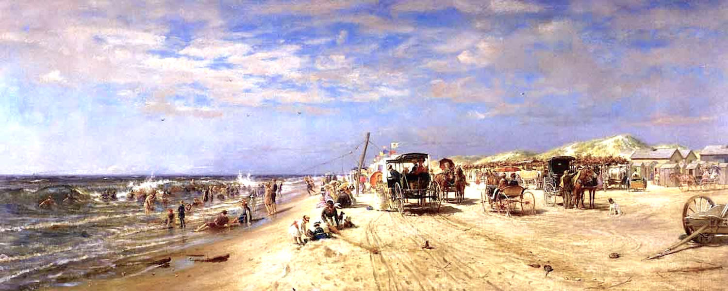 East Hampton Beach by Edward Lamson Henry | Oil Painting Reproduction