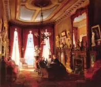 Parlor on Brooklyn Heights of Mr. and Mrs. John Ballard By Edward Lamson Henry