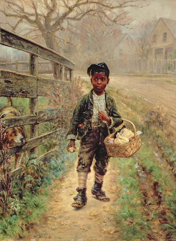 Protecting the Groceries 1886 | Oil Painting Reproduction