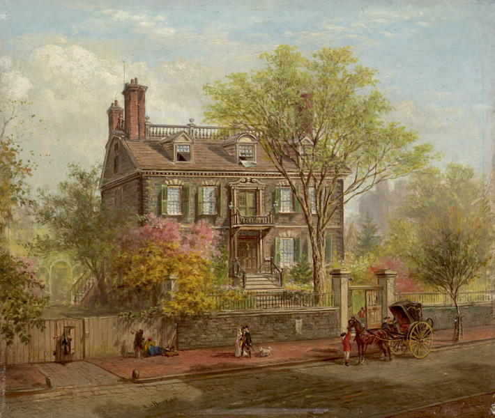 The John Hancock House by Edward Lamson Henry | Oil Painting Reproduction