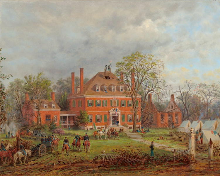 The Old Westover House by Edward Lamson Henry | Oil Painting Reproduction