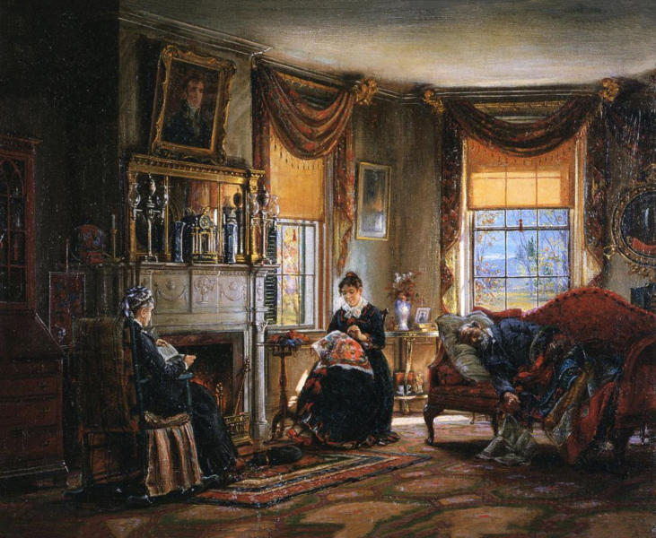 The Sitting Room by Edward Lamson Henry | Oil Painting Reproduction