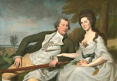 Benjamin and Eleanor Ridgely Laming 1788 By Charles Willson Peale