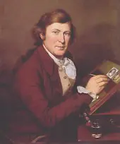 James Peale Painting a Miniature 1795 By Charles Willson Peale