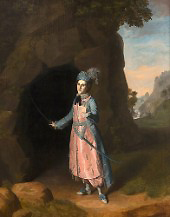 Miss Hallam as Imogen By Charles Willson Peale