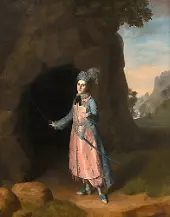 Miss Hallam as Imogen By Charles Willson Peale