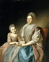 Mrs. Samuel Mifflin and her Granddaughter By Charles Willson Peale
