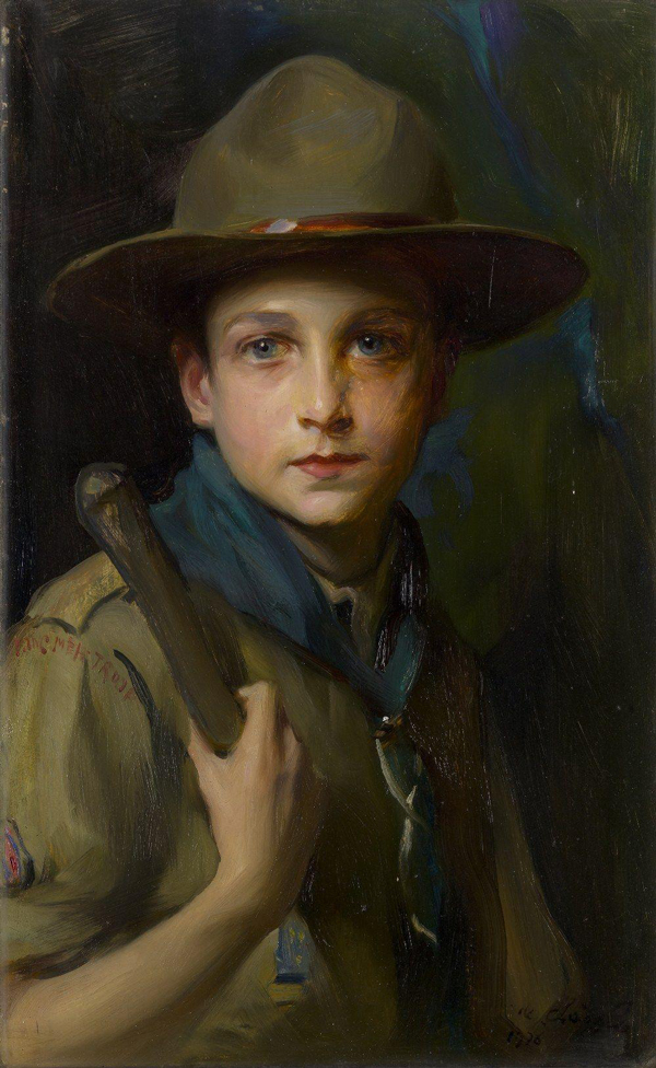 Portrait of John de Laszlo in Scouts' Uniform | Oil Painting Reproduction