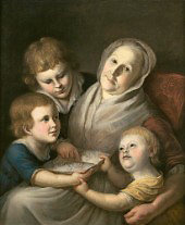 The Artist's Mother Mrs. Charles Peale and her Grandchildren By Charles Willson Peale
