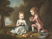 The Stewart Children c1773 By Charles Willson Peale
