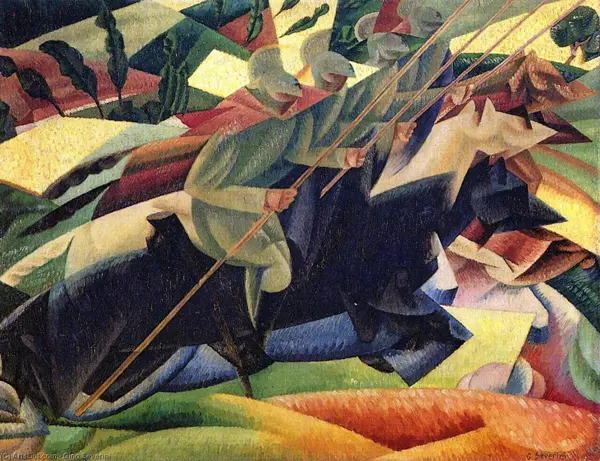 Lancers 1915 By Gino Severini