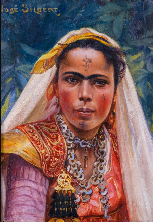 Habiba Tunisian Dancer by Jose Silbert | Oil Painting Reproduction