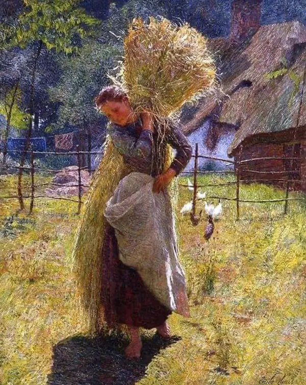 La Faneuse By Emile Claus