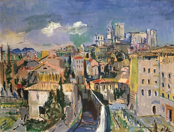 Avignon 1925 By Oskar Kokoschka