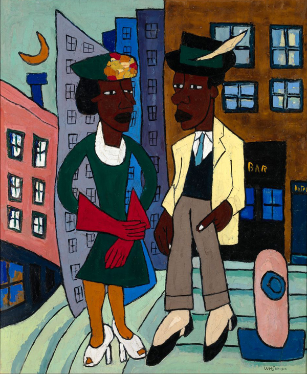 Street Life Harlem by William H Johnson | Oil Painting Reproduction