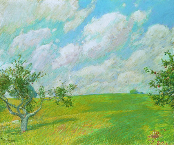 September Clouds by Childe Hassam | Oil Painting Reproduction