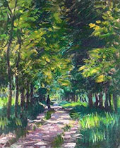 Undergrowth Eeffect of Sun By Claude Monet