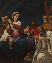 Madonna and Child with Saints 1607 By Annibale Carracci