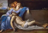 Pieta Kunsthistorichen Vienna By Annibale Carracci