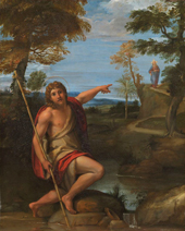 Saint John The Baptist Bearing Witness c1600 By Annibale Carracci