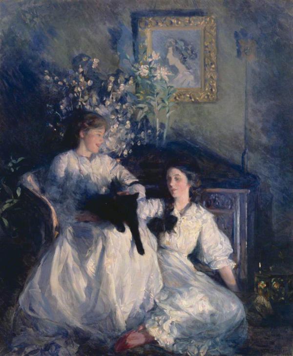 Confidences by Frank Bramley | Oil Painting Reproduction