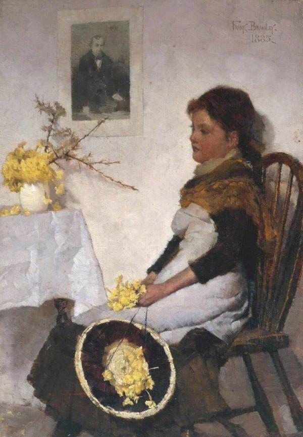 Primrose Day by Frank Bramley | Oil Painting Reproduction