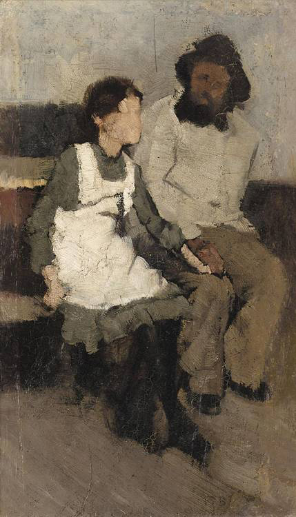 The White Pinny by Frank Bramley | Oil Painting Reproduction
