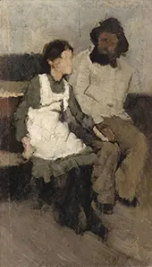 The White Pinny By Frank Bramley