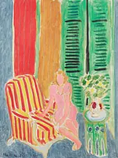 Young Girl in a Pink Dress 1942 By Henri Matisse