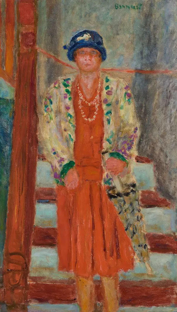 La Robe Rouge 1927 By Pierre Bonnard