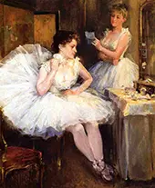The Ballet Dancers 1885 By Willard Leroy Metcalf