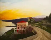 Blossoming Almonds in Taormina c1902 By Tivadar Kosztka Csontvary