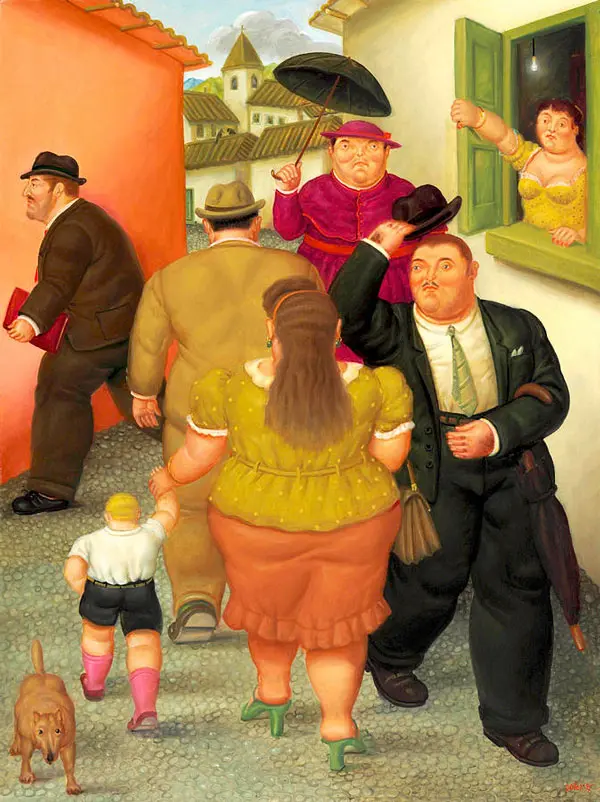 The Street 95 By Fernando Botero