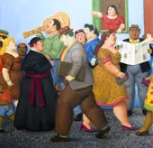 The Street 13 By Fernando Botero