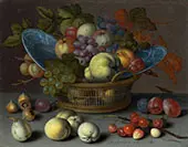 Basket of Fruits c1622 By Balthasar van der Ast