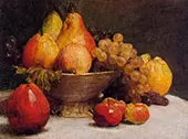 Bowl of Fruit By Henri Fantin-Latour