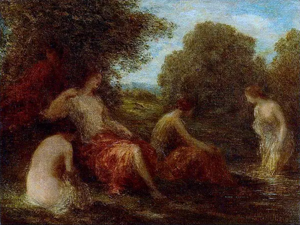 Diana and Her Handmaidens By Henri Fantin-Latour