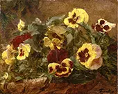 Pansies By Henri Fantin-Latour